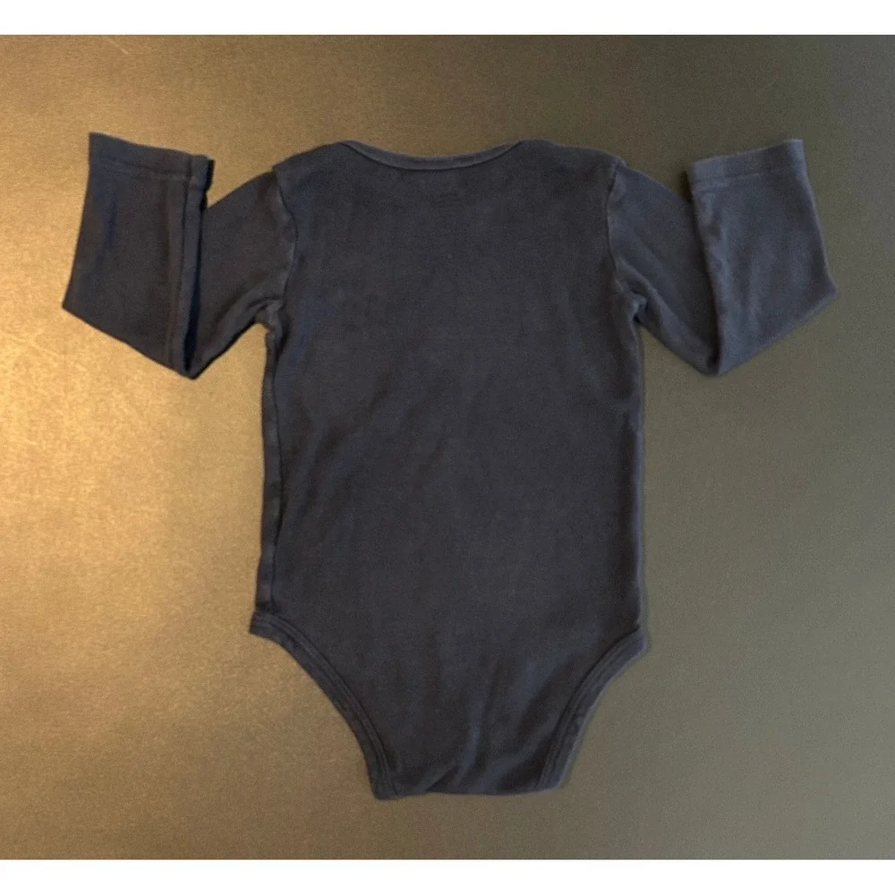 Carters Baby Boys Long Sleeve Bodysuit Navy Blue 24M Cotton Rib 1605